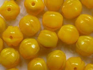 Curry Melee Melon Beads 6 mm