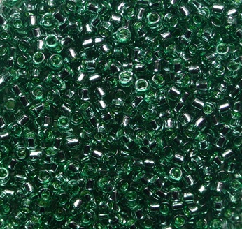 TT-01-2202 Silver Lined Prairie Green TOHO Treasures 11-0 color 2202 TT-01-2202 Silver Lined Prairie Green TOHO Treasures