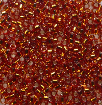 TT-01-2208 Silver Lined Burnt Orange TOHO Treasures 11-0 color 2208 TT-01-2208 Silver Lined Burnt Orange TOHO Treasures