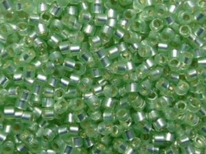 TT-01-2244 Transparent Silver Lined Mint Green TOHO Treasures