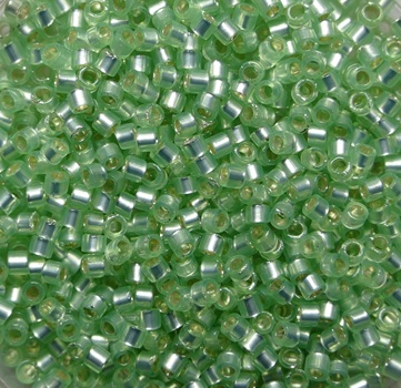 TT-01-2244 Transparent Silver Lined Mint Green TOHO Treasures 11-0 color 2244 TT-01-2244 Transparent Silver Lined Mint Green TOHO Treasures