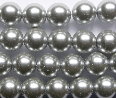 PrP-08-GRYLT Light Grey Preciosa Parels 8 mm PrP-08-GRYLT Light Grey Preciosa Parels 8 mm