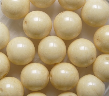 08-R-03000-14413 Chalk White Champagne Luster Round Czech Glass Beads 8 mm color 03000-14413 08-R-03000-14413 Chalk White Champagne Luster Druk Round Glass beads 8 mm