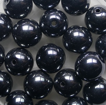 08-R-23980-14400 Jet Hematite Druk Round Czech Glass Beads 8 mm color 23980-14400 08-R-23980-14400 Jet Hematite Druk Round Glass beads 8 mm