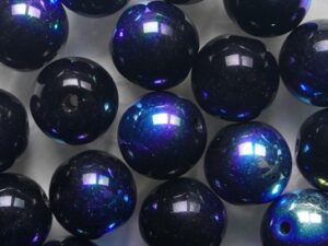 08-R-23980-28701 Jet AB Druk Round Glass beads 8 mm