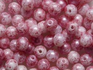04-R-02010-94321 White Alabaster Pink Splatter