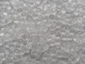 FN-00030 Crystal Forget-Me-Not Czech Glass Flower Beads