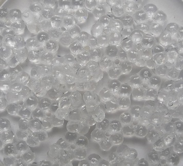 FN-00030 Crystal Forget-Me-Not Czech Glass Flower Beads