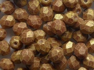 FP1-04-1006SWH Pacifica Macademia Czech Glass Facet Firepolish 4mm