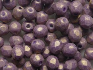 FP1-04-1008SWH Pacifica Fig Czech Glass Facet Firepolish 4mm
