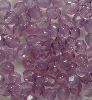 FP1-04-71010PS Purple Opal Czech Glass Facet Firepolish 4mm color 71010PS FP1-04-71010PS Purple Opal Czech Glass Facet Firepolish 4mm