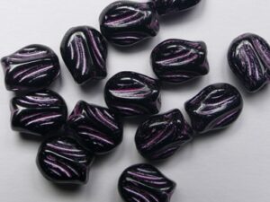 Jet Fuchsia Washed Mini Tulip Bead