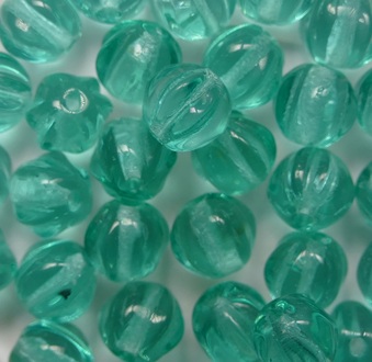 0090554 Teal Melon Beads 6 mm color 60200