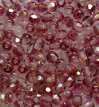 FP1-03-00030LR Crystal Iris Luster Czech Glass Facet Firepolish 3mm