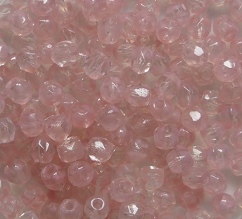 FP1-03-08701 Light Rosa Czech Glass Facet Firepolish 3mm color 08701 FP1-03-08701 Light Rosa Czech Glass Facet Firepolish 3mm