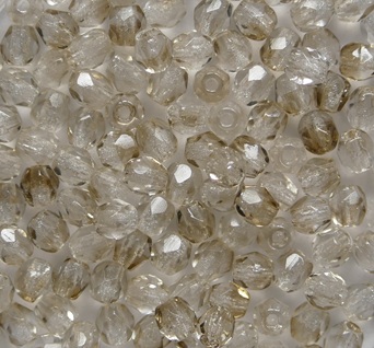 FP1-03-10241 Crystal light Smoky Topaz Czech Glass Facet Firepolish 3mm color 10241 FP1-03-10241 Crystal Light Smoky Topaz Czech Glass Facet Firepolish 3mm