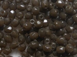 FP1-03-12010DK Dark Brown Caramel Czech Glass Facet Firepolish 3mm