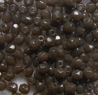 FP1-03-12010DK Dark Brown Caramel Czech Glass Facet Firepolish 3mm
