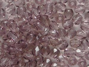 FP1-03-20040 Amethyst Czech Glass Facet Firepolish 3mm