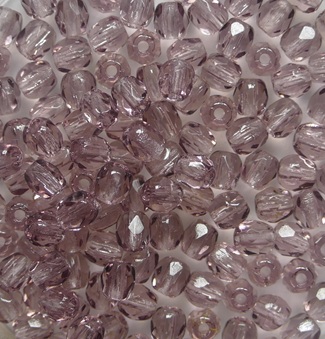 FP1-03-20040 Amethyst Czech Glass Facet Firepolish 3mm