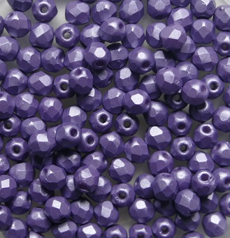 FP1-03-29365AL Powdery Lilac Czech Glass Facet Firepolish 3mm