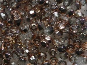 FP1-03-30010C Capri Gold Light Sapphire Czech Glass Facet Firepolish 3mm