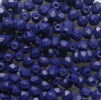 FP1-03-33400M Matte Navy Blue Czech Glass Facet Firepolish 3mm color M33400 FP1-03-33400M Matte Navy Blue Czech Glass Facet Firepolish 3mm