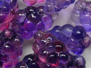 Red Violet-Amethyst Fuchsia Two-Tone Druiventros kralen