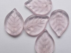 Rosaline Czech Glass Blaadje Apple Leaves