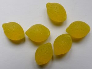 Matte Lemon Citroen Beads