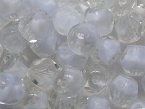 FP1-06-36008 Crystal Light Blue Czech Glass Facet Firepolish 6 mm