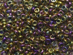 M-SPR-2-0188 Metallic Purple Gold Iris Miyuki Spacer beads