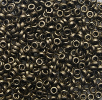 M-SPR-2-2006 Matte Metallic Dark Bronze Miyuki Spacer beads 2,2×1 mm