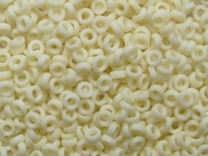 M-SPR-2-2021 Matted Opaque Cream Miyuki Spacer beads