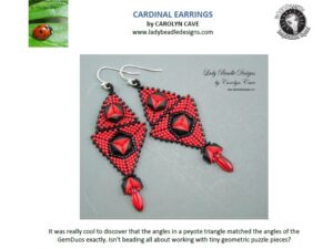 D Cardinal Earrings by Carolyn Cave