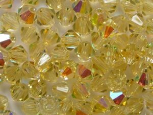 04-MC-10020-28701 Light Topaz AB bicones 4 mm