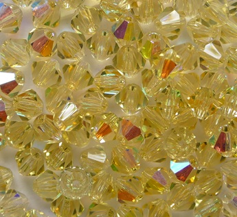 04-MC-10020-28701 Light Topaz AB bicones 4 mm