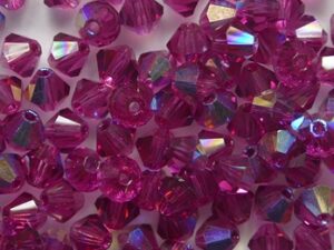 04-MC-70350-28701 Fuchsia AB bicones 4 mm
